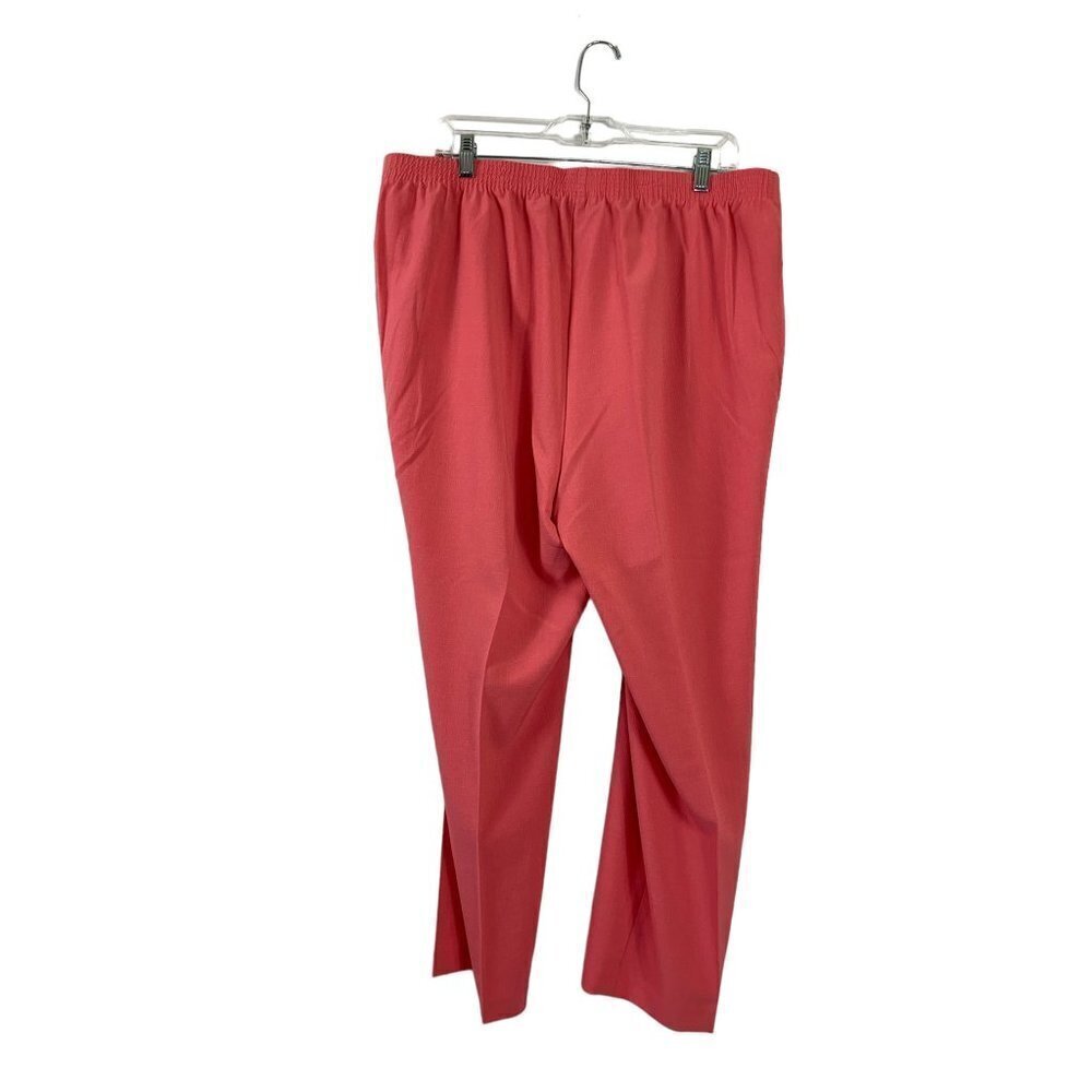 Allison Daley Women's Coral Paisley Casual Pants - Picture 2 of 7